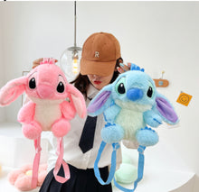 Load image into Gallery viewer, Angel &amp; Stitch Plush Backpacks
