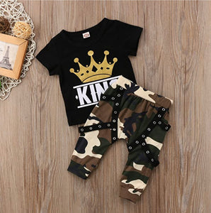 King Tee & Camo Pants