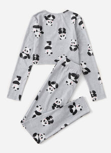 Panda Print Tee & Pants