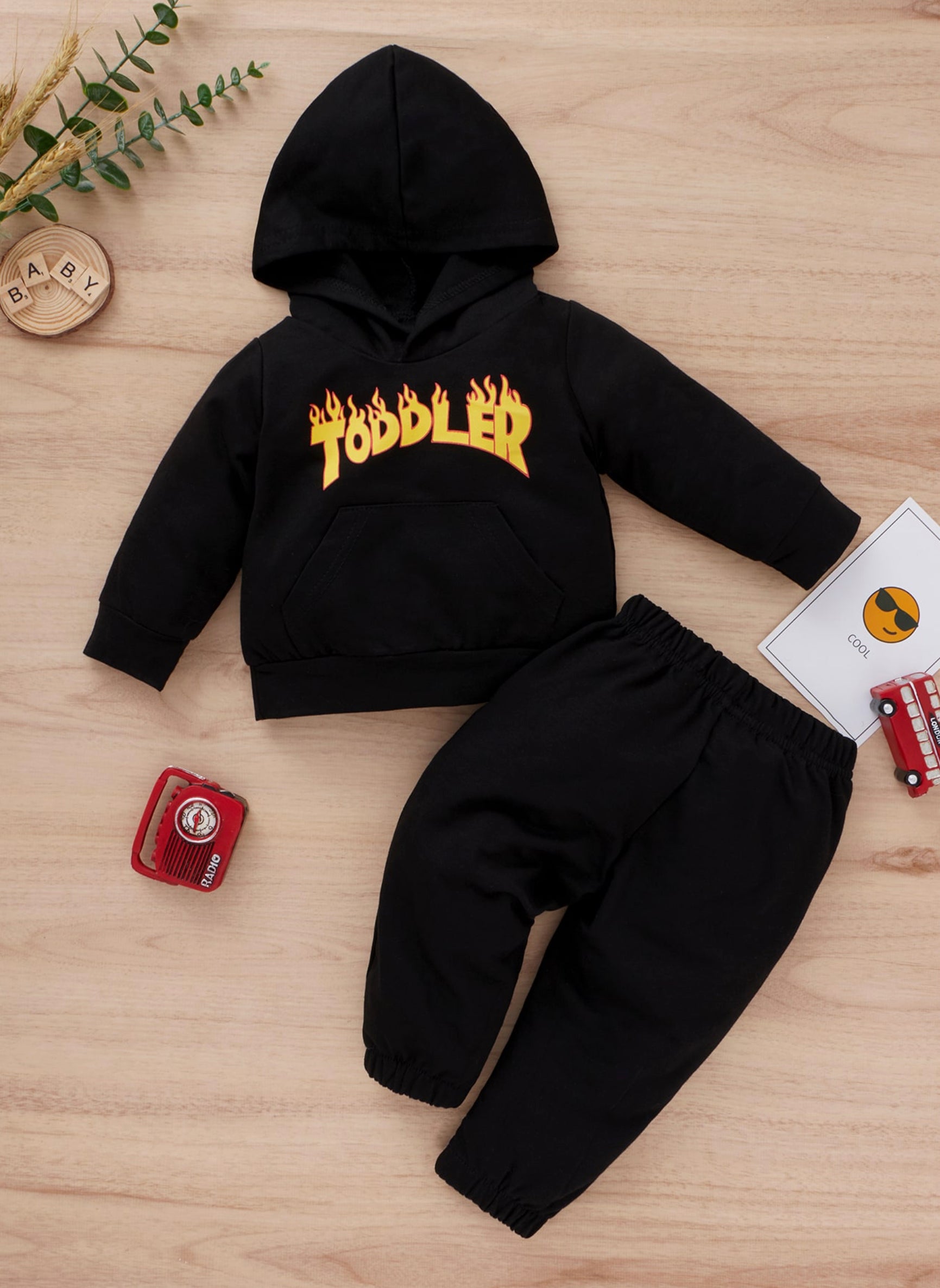 Flamin’ Toddler Sweatsuit Set