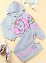 Load image into Gallery viewer, Pretty Princess Unicorn 2pc Set Black
