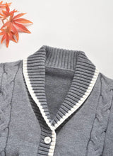 Load image into Gallery viewer, Double Pocket Collar Cardigan
