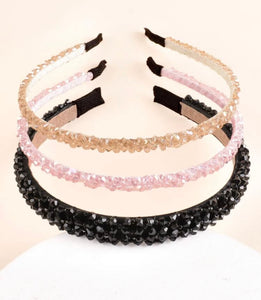 3pc Crystal Decor Headband