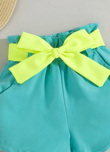 Ruffled Cami Top & Bow Tie Shorts