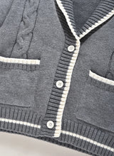 Load image into Gallery viewer, Double Pocket Collar Cardigan
