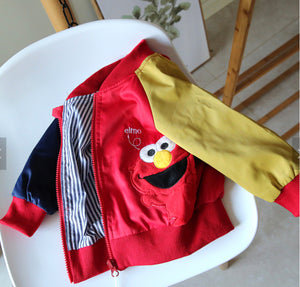 Cookie Monster & Elmo Bomber Jacket