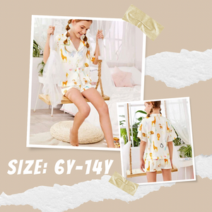 Lapel Satin PJ Set