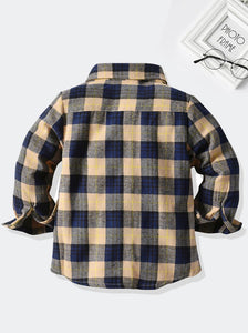 Toddler Flannel Button Tee