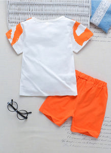 Brush Stroke Tee & Shorts Set