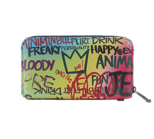 Graffiti Wallet Blue