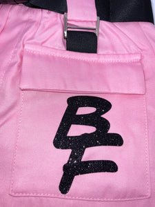 Pink Pocket BF Shorts