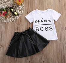 Load image into Gallery viewer, Mini Boss Skirt &amp; Tee
