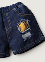 Load image into Gallery viewer, Bow Tie Tee &amp; Jean Shorts Set
