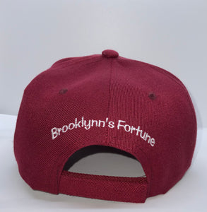 Burgundy BF White