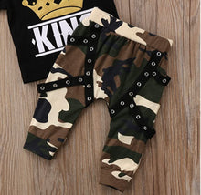 Load image into Gallery viewer, King Tee &amp; Camo Pants
