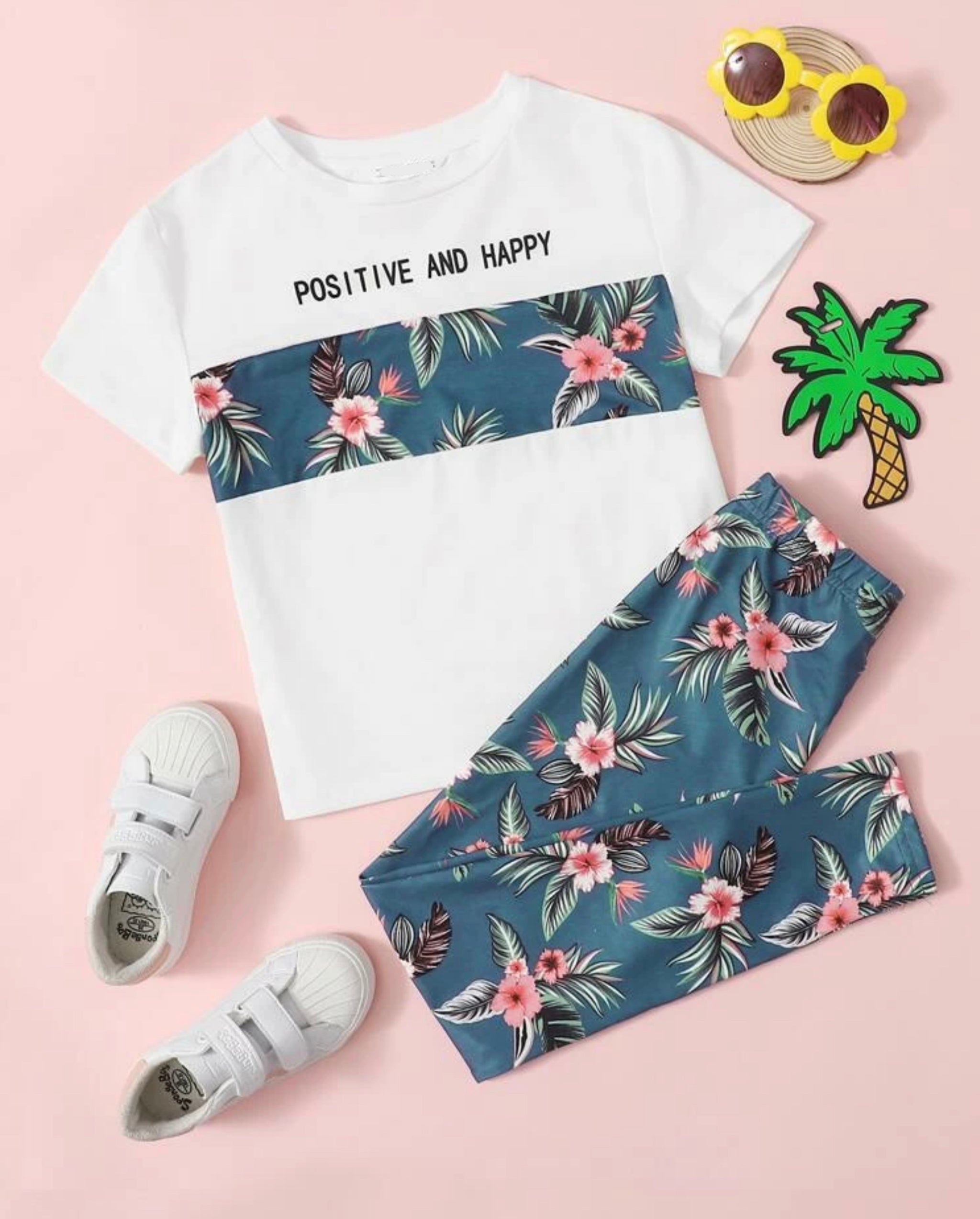 Positive Vibes Tee & Pants Set