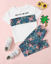 Load image into Gallery viewer, Positive Vibes Tee &amp; Pants Set
