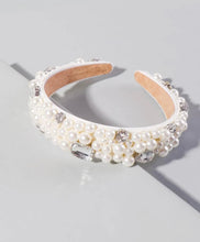 Load image into Gallery viewer, Pearl &amp; Diamond Headband
