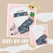 Load image into Gallery viewer, Positive Vibes Tee &amp; Pants Set
