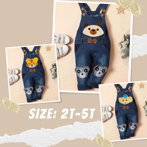 Embroidery Denim Overall