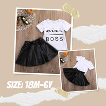 Load image into Gallery viewer, Mini Boss Skirt &amp; Tee
