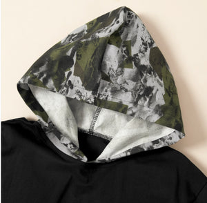 Hooded Camo Tee & Shorts