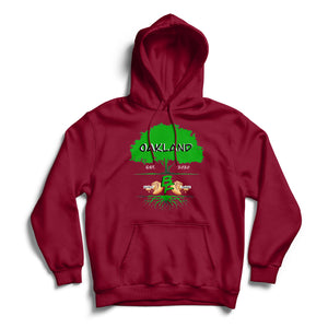 Adult Oak Tree BF Hoodie Burgundy