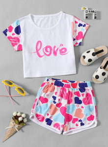 Love Tee & ShortsSet