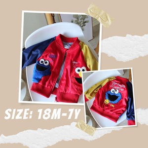 Cookie Monster & Elmo Bomber Jacket