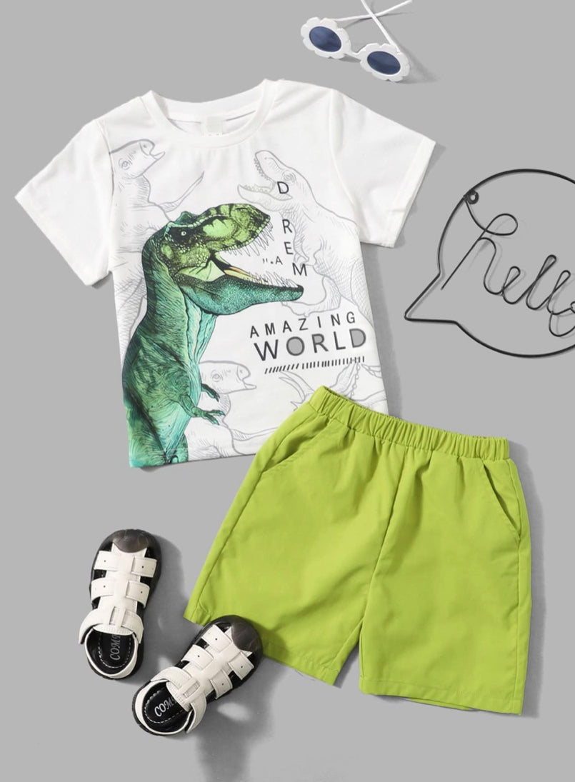 Dream World Dino Tee & Shorts