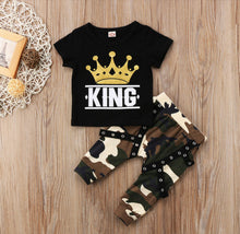 Load image into Gallery viewer, King Tee &amp; Camo Pants
