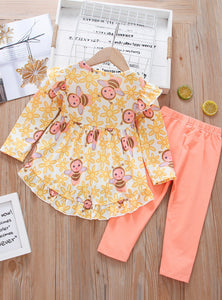 Peachy Bee Tee & Leggings