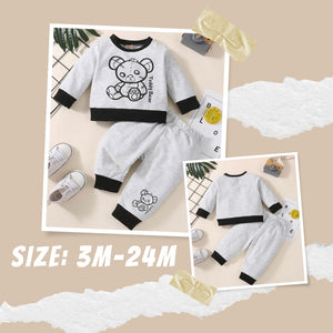 Stitched Baby Bear 2pc Set