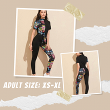 Load image into Gallery viewer, Pop Art Graphic Tie Tee &amp; Leggings Set
