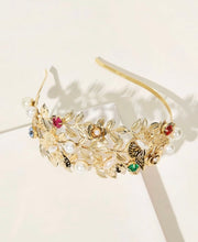 Load image into Gallery viewer, Faux Pearl Butterfly Headband
