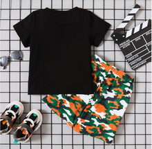 Load image into Gallery viewer, Never Give Up Camo Shorts Set
