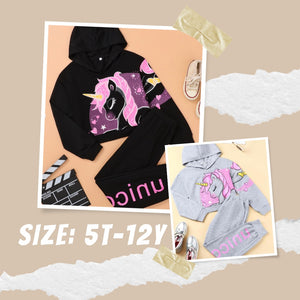 Pretty Princess Unicorn 2pc Set Black