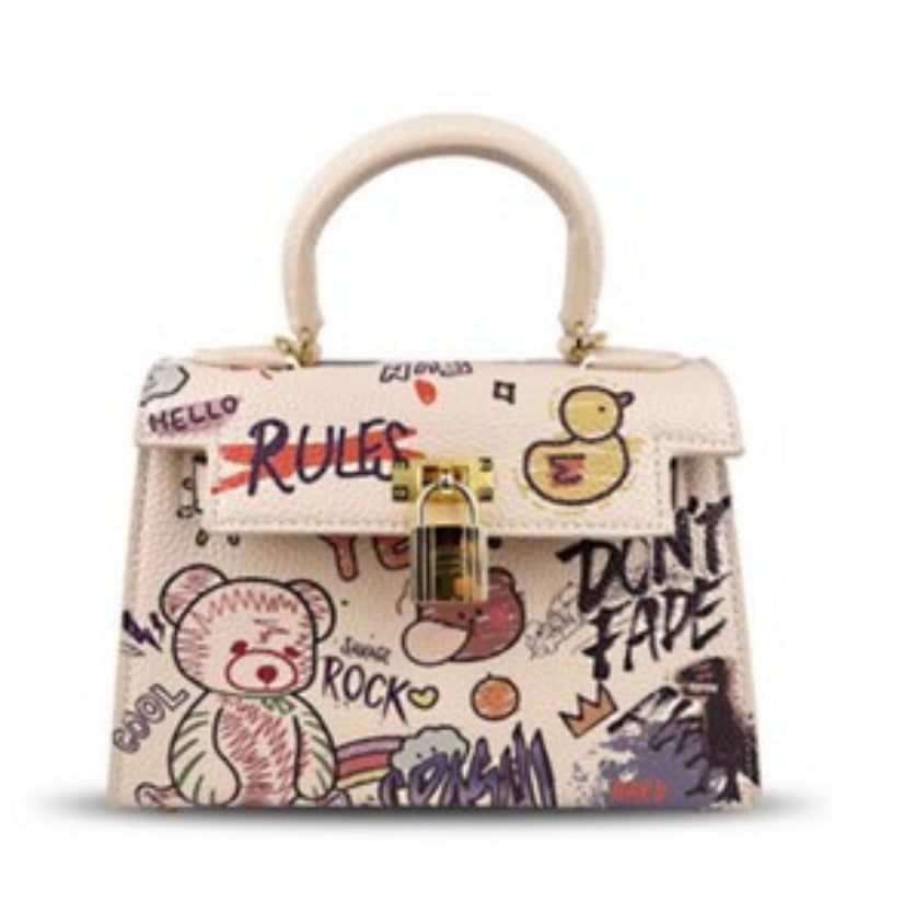 Teddy Graffiti Handbag