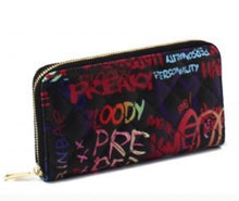 Load image into Gallery viewer, Graffiti Wallet Purple
