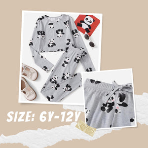 Panda Print Tee & Pants