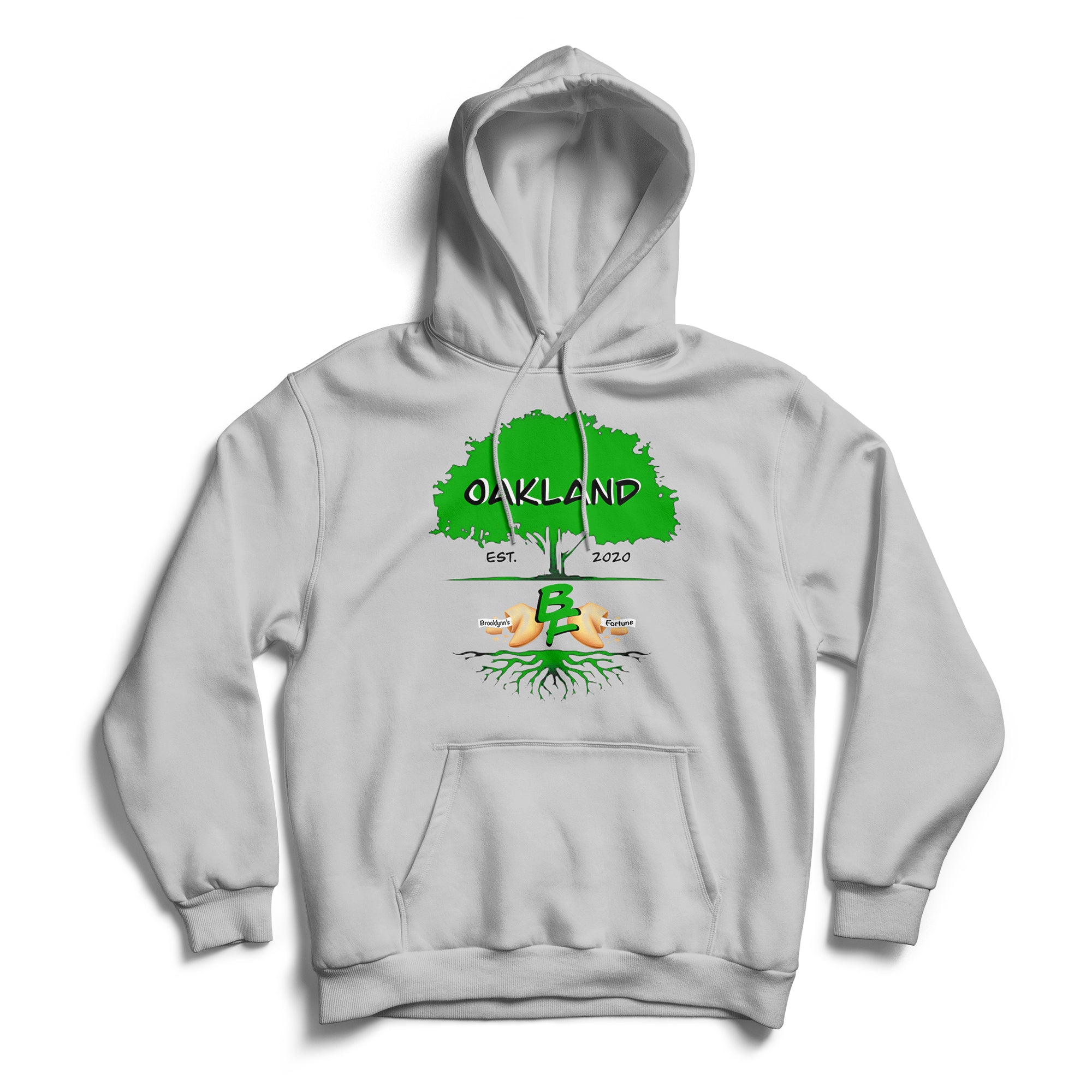 Adult Oak Tree BF Hoodie Grey