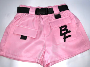 Pink Pocket BF Shorts