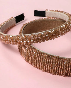 2pc Crystal Decor Headband