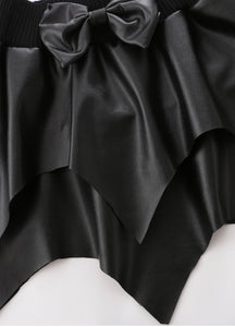 Hem Layered Bow Skirt