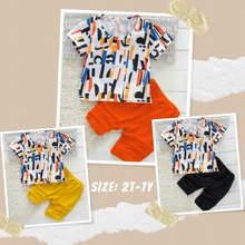 Load image into Gallery viewer, Geo Print Tee &amp; Shorts
