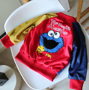 Cookie Monster & Elmo Bomber Jacket